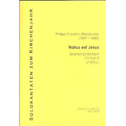 Natus est Jesus Geistliches Konzert - Philipp Friedrich Böddecker
