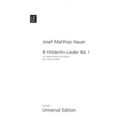 8 Hölderlin-Lieder op.6 und op.12 Band 1 - Josef Matthias Hauer