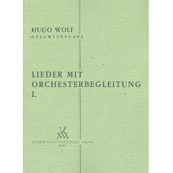 Lieder mit Orchesterbegleitung Band 1 - Hugo Wolf