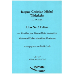 Duo F-Dur Nr.3 - Jaques Christian Michel Widerkehr