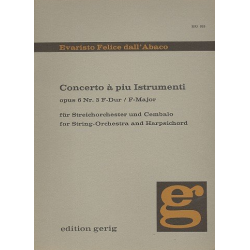 Konzert F-Dur op.6,3 - Evaristo Felice Dall'Abaco