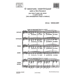 O sacrum convivium pour 4 voix SATB & Orgel - Olivier Messiaen