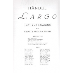 Largo D-Dur für hohe Singstimme und - Georg Friedrich Händel (George Frederic Handel)