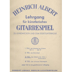 Lehrgang für künstlerisches - Heinrich Albert