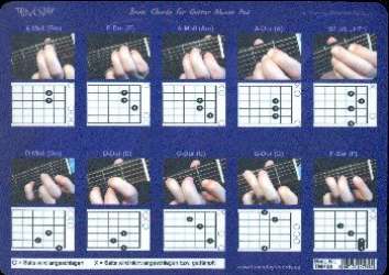 Mousepad Basic Chords for Guitar - Jörg Sieghart
