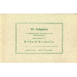 80 Aufgaben zur Befestigung der - Richard Krentzlin