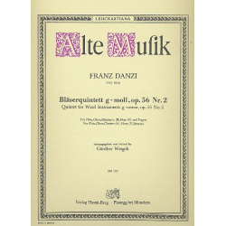 Quintett g-Moll op.56,2 - Franz Danzi / Arr. Günther Weigelt