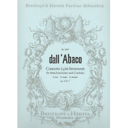 Konzert A-Dur op.6,7 - Evaristo Felice Dall'Abaco