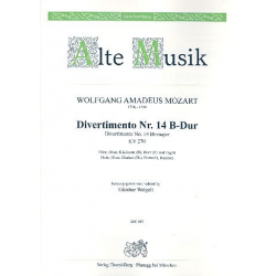 Divertimento B-Dur Nr.14 KV270 - Wolfgang Amadeus Mozart