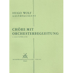 Chöre mit Orchesterbegleitung Band 4 - Hugo Wolf