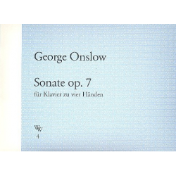 Sonate op.7 für Klavier zu 4 Händen - George Onslow