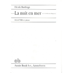 La nuit en mer für gem Chor (SSAATTBB) - Henk Badings