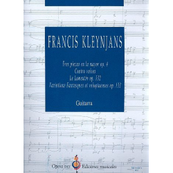 Diverse Werke für Gitarre - Francis Kleynjans