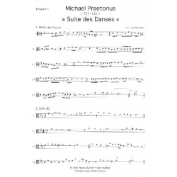 Suite des Dances für 4 Posaunen - Michael Praetorius