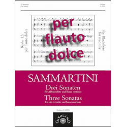 3 Sonaten - Giuseppe Sammartini