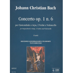 Concerto op.1,6 per clavicembalo, - Johann Christian Bach