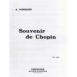 Souvenir de Chopin pour piano - Arthur Honegger