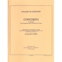 Concerto Mi bemol Major op.109 pour Saxophone - Alexander Glasunow / Arr. Jean-Marie Londeix