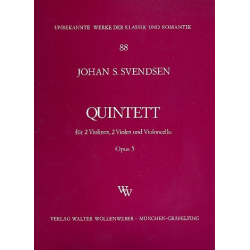 Quintett op.5 für 2 Violinen, - Johan Severin Svendsen