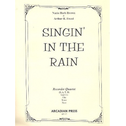 Singin' in the Rain for 4 recorders (SATB) - Nacio Herb Brown