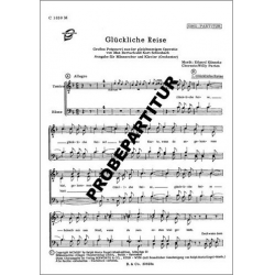Glückliche Reise für Männerchor und Orchester - Eduard Künneke / Arr. Willy Parten