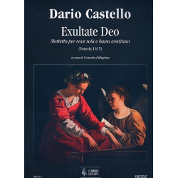 Exultate Deo für Gesang und Bc - Dario Castello