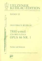 Trio e-Moll op.86,1 für 3 Flöten - Friedrich Daniel Rudolph Kuhlau
