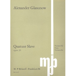 Streichquartett G-Dur Nr.3 op.26 - Alexander Glasunow