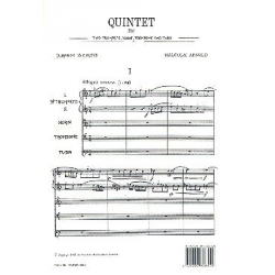 Quintet for 2 trumpets, horn, - Malcolm Arnold