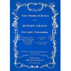 2 späte Violinstudien - Richard Strauss