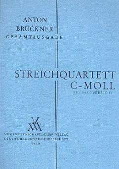 Streichquartett c-Moll von 1861/62