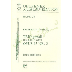 Trio g-Moll op.13,2 für 3 Flöten - Friedrich Daniel Rudolph Kuhlau