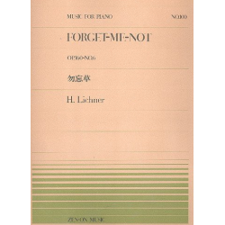 Forget me not op.160,6 für Klavier - Heinrich Lichner