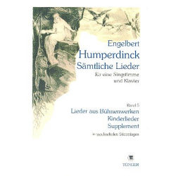 Sämtliche Lieder Band 5 - Engelbert Humperdinck