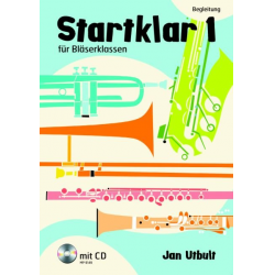 Startklar Band 1 für Bläserklassen -  Begleitung (Klavier/Keyboard/Gitarre)(+CD) - Jan Utbult