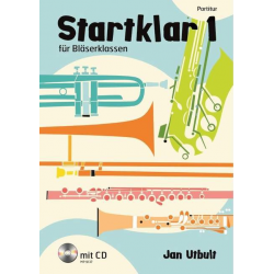 Startklar Band 1 für Bläserklassen -  Partitur (+CD) - Jan Utbult