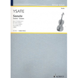 Sonate op.posthume pour 2 violons - Eugène Ysaye