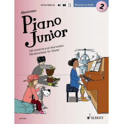 Piano junior - Klavierschule Band 2 (+Online-Material) - Hans-Günter Heumann