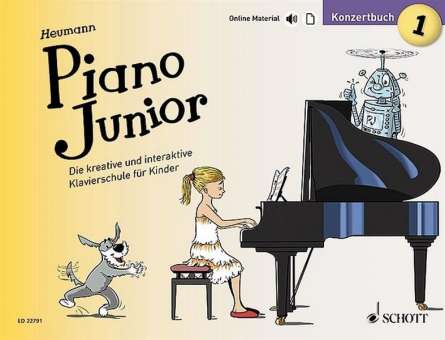 Piano junior - Konzertbuch Band 1 (+Online-Material)