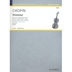Tristesse op.10,3 für Violine (Violoncello) - Frédéric Chopin / Arr. Jules Strens