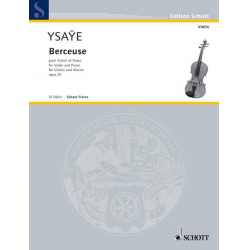 Berceuse op.20 für Violine und Orchester - Eugène Ysaye