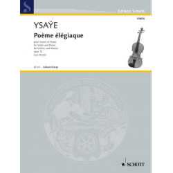 Poème élégiaque op.12 - Eugène Ysaye