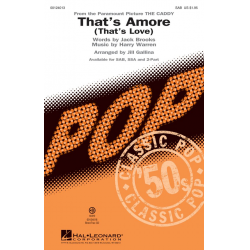 That's Amoré (That's Love) - Harry Warren / Arr. Jill Gallina