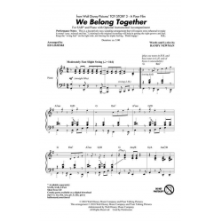 We Belong Together (from Toy Story 3) - Randy Newman / Arr. Ed Lojeski