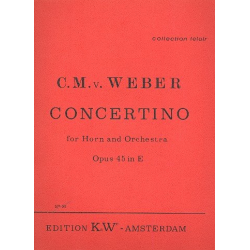 Concertino e-Moll op.45 für Horn in E - Carl Maria von Weber