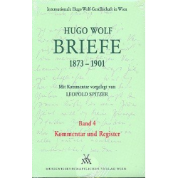 Briefe Band 4 (1873-1901) Kommentar und Register - Hugo Wolf