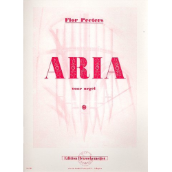 Aria op.51: voor orgel - Flor Peeters