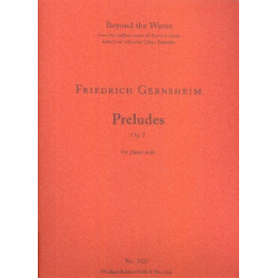 Preludes op.2 - Friedrich Gernsheim / Arr. Oliver Fraenzke