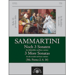 Noch 3 Sonaten - Giuseppe Sammartini