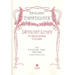 Sämtliche Lieder Band 1 Lieder - Engelbert Humperdinck